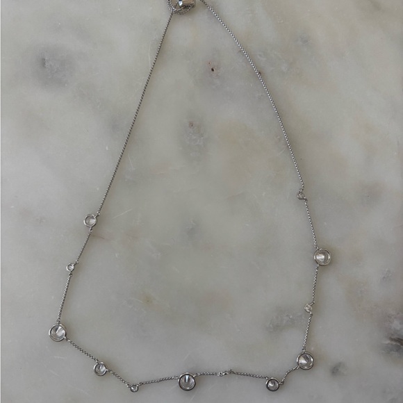 Kendra Scott 12 Stone Sterling Silver Necklace Lariat Clasp - Picture 5 of 6